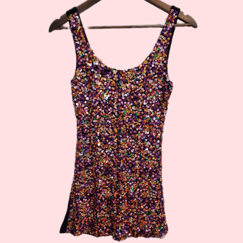 Multi-color Sequins Top